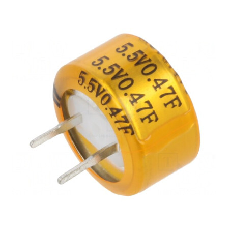 Supercondensator THT 470mF 5,5V 13,2x7mm | Electronic-mag.ro | Componente Electronice