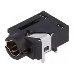 Soclu Jack 3,5mm Mamă Stereo cu Întrerupător Triplu | Electronic-mag.ro | Componente Electronice