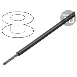 Cablu silicon negru 1x1,5mm2 ÖLFLEX® HEAT 180