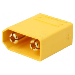 Soclu Alimentare DC XT90 THT Galbenă | Electronic-mag.ro | Componente Electronice