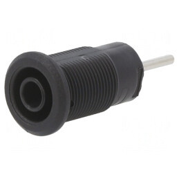 Soclu Banană 4mm 24A 1kV Roșu Aurit Pe Panou | Electronic-mag.ro | Componente Electronice