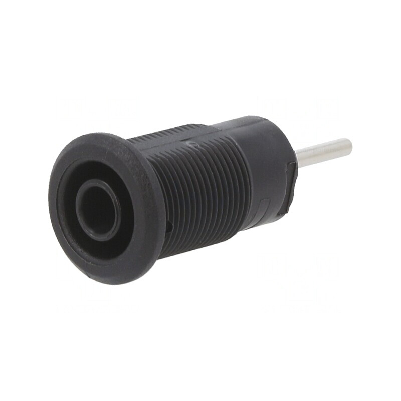 Soclu Banană 4mm 24A 1kV Roșu Aurit Pe Panou | Electronic-mag.ro | Componente Electronice