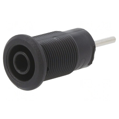 Soclu Banană 4mm 24A 1kV Roșu Aurit Pe Panou | Electronic-mag.ro | Componente Electronice