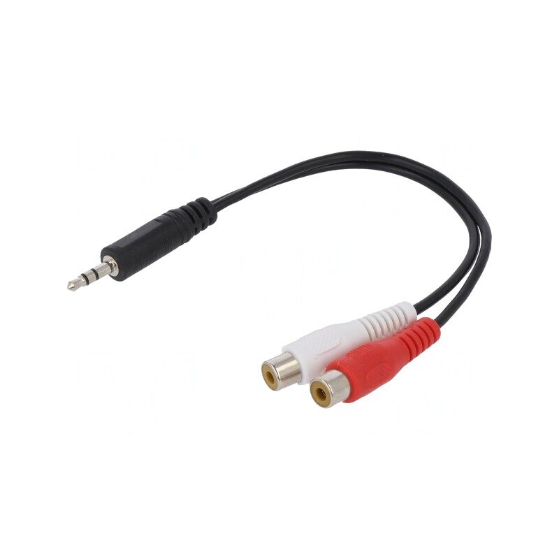 Cablu Audio Jack 3,5mm la RCA 2x 20cm Negru | Electronic-mag.ro | Componente Electronice Cablu Audio Jack 3,5mm la RCA 2x 20cm Negru | Electronic-mag.ro | Componente Electronice
