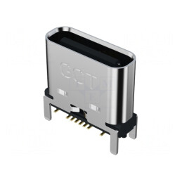 Soclu USB C SMT Vertical USB 2.0 5A | Electronic-mag.ro | Componente Electronice