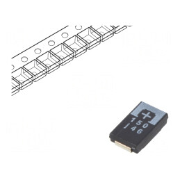 Condensator Tantal-Polimer 150uF 6.3V SMD