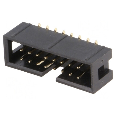 Soclu IDC 16 PIN Vertical SMT Gold 2,54mm | Electronic-mag.ro | Componente Electronice