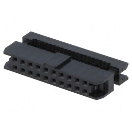 Mufă IDC Mamă 20 PIN Neagră pentru Cablu 1mm | Electronic-mag.ro | Componente Electronice