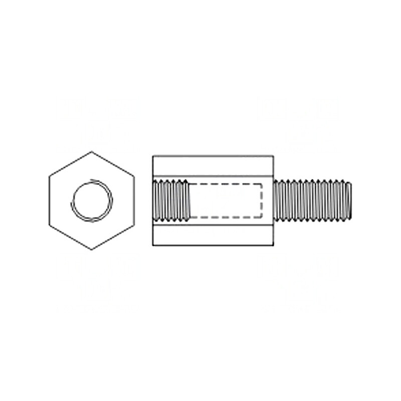 Piuliță-distanțieră filetată 45mm M5-M5 | Electronic-mag.ro | Componente Electronice