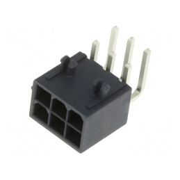 Soclu cablu-placă Mini-Fit Jr 4,2mm 6 pini Glow-Wire THT | Electronic-mag.ro | Componente Electronice