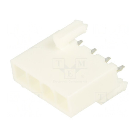 Soclu cablu-placă Mini-Fit Jr 4,2mm 4 PIN THT 9A drept | Electronic-mag.ro | Componente Electronice