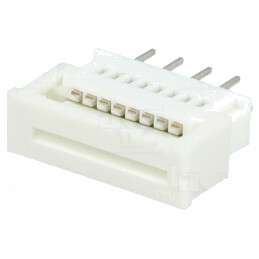 Conector FFC/FPC Drept 8 PIN ZIF THT 200V 1A Cositorit | Electronic-mag.ro | Componente Electronice