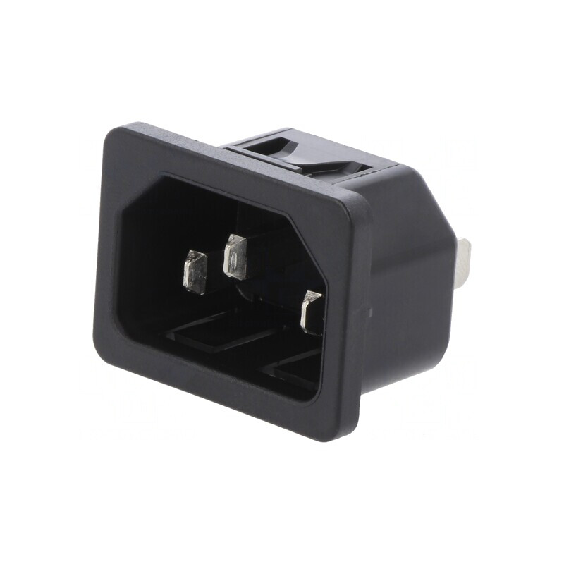 Conector Alimentare AC Soclu Tată 10A 250V IEC 60320 | Electronic-mag.ro | Componente Electronice Conector Alimentare AC Soclu Tată 10A 250V IEC 60320 | Electronic-mag.ro | Componente Electronice