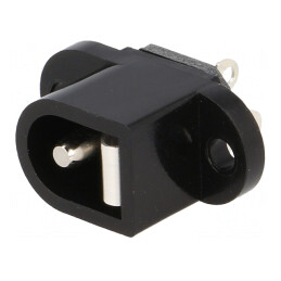 Conector Alimentare DC 5,5x2,5mm 1A 12V pentru Lipire | Electronic-mag.ro | Componente Electronice