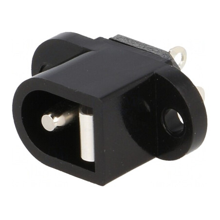 Conector Alimentare DC 5,5x2,5mm 1A 12V pentru Lipire | Electronic-mag.ro | Componente Electronice