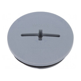 Capac de protecție IP68 poliamidă gri închis 8mm M32 1.5 | Electronic-mag.ro | Componente Electronice