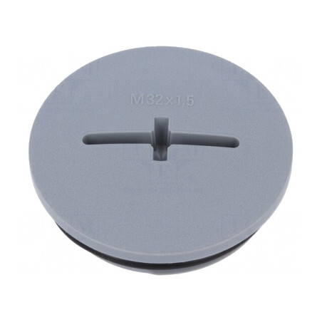 Capac de protecție IP68 poliamidă gri închis 8mm M32 1.5 | Electronic-mag.ro | Componente Electronice