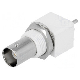 Soclu BNC mamă izolat THT montare panou | Electronic-mag.ro | Componente Electronice