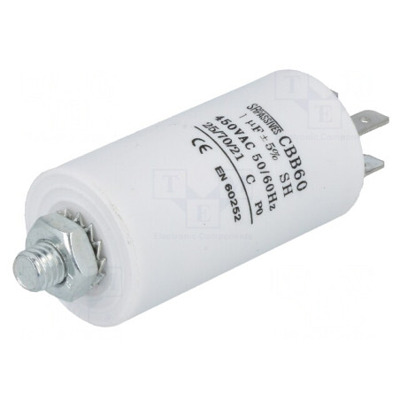 Condensator pentru Motoare 1uF 450V Ø30x57mm | Electronic-mag.ro | Componente Electronice