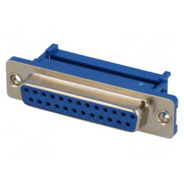 Mufă Mamă D-Sub 25 PIN pentru Cablu-Bandă IDC 1,27mm UNC 4-40 | Electronic-mag.ro | Componente Electronice
