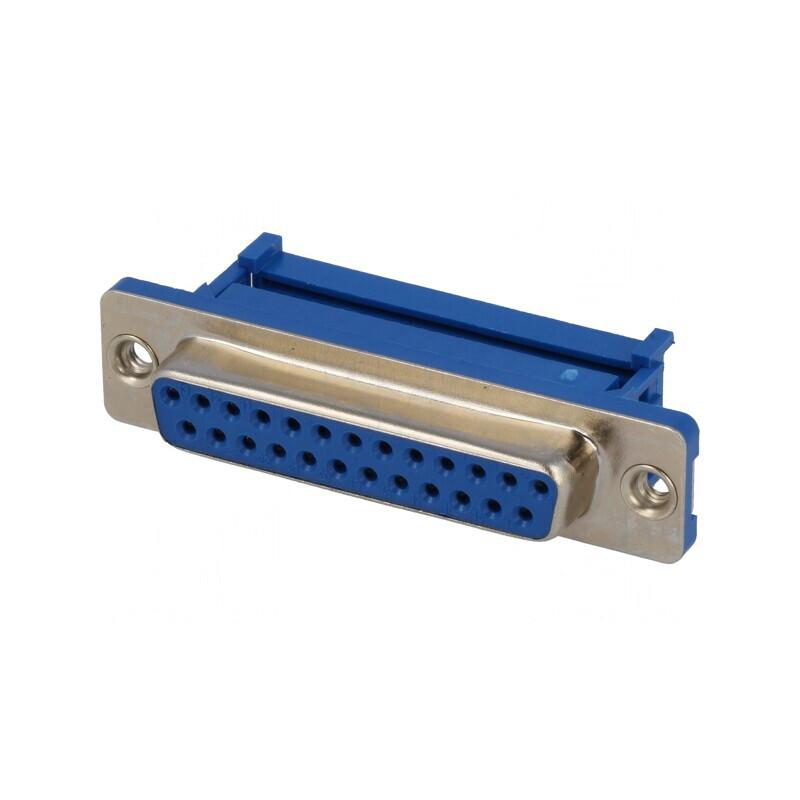 Mufă Mamă D-Sub 25 PIN pentru Cablu-Bandă IDC 1,27mm UNC 4-40 | Electronic-mag.ro | Componente Electronice