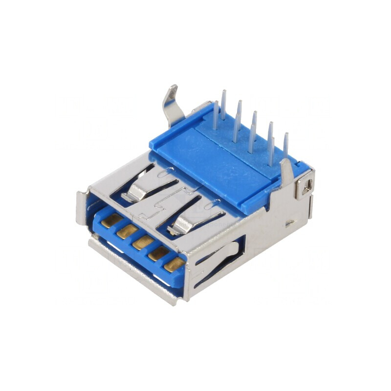 Soclu USB A THT 90° USB 3.0 3A | Electronic-mag.ro | Componente Electronice
