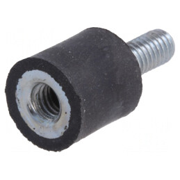 Atenuator de Vibrații M4 10mm Guma | Electronic-mag.ro | Componente Electronice
