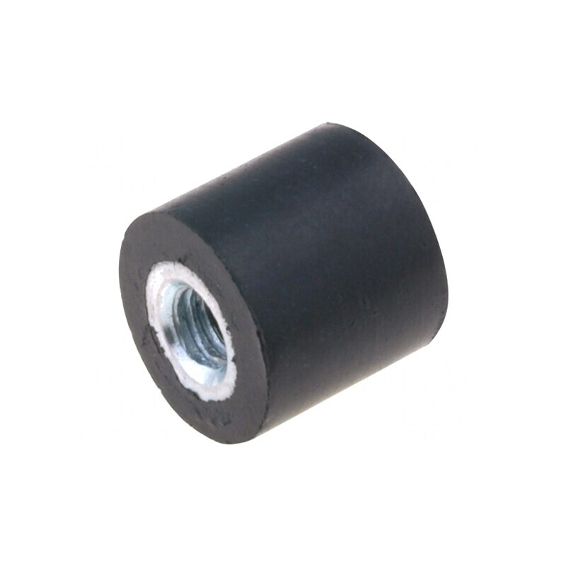 Atenuator de vibrații M3 Guma Ø8mm Lung 8mm H 3mm 75N | Electronic-mag.ro | Componente Electronice
