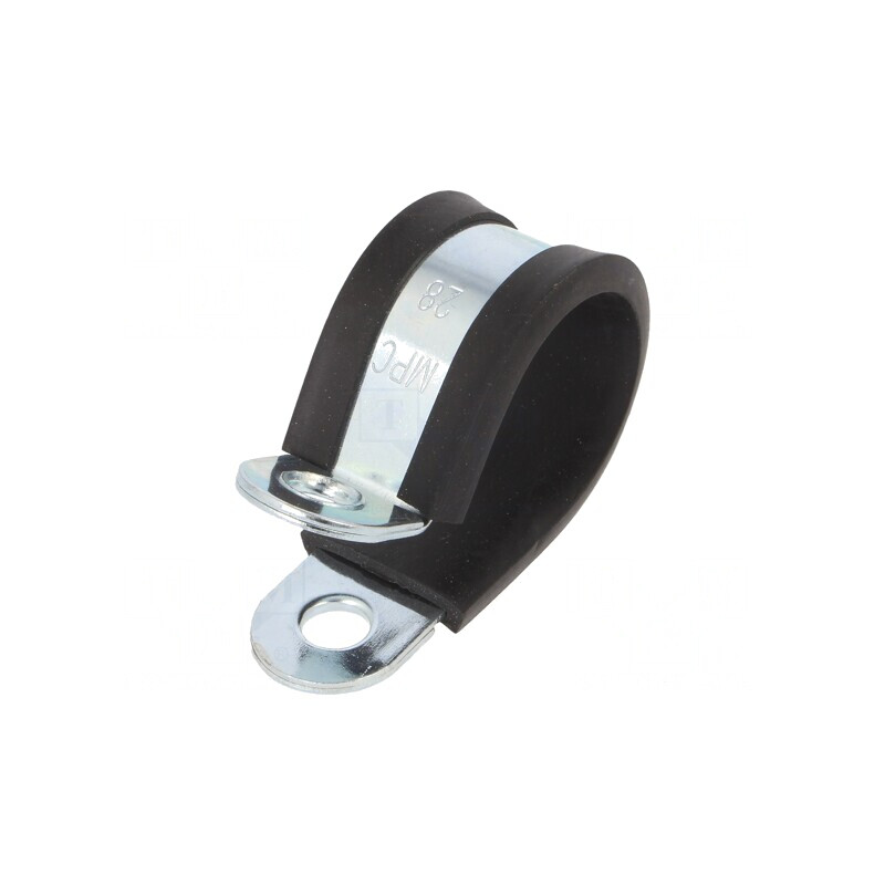 Clipsuri oțel cu protecție EPDM, 28mm | Electronic-mag.ro | Componente Electronice