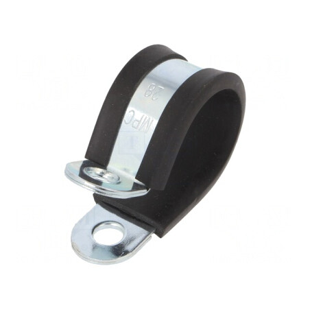 Clipsuri oțel cu protecție EPDM, 28mm | Electronic-mag.ro | Componente Electronice