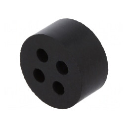 Insert Presetupă 3mm M20 IP54 Cauciuc NBR 4 Orificii | Electronic-mag.ro | Componente Electronice