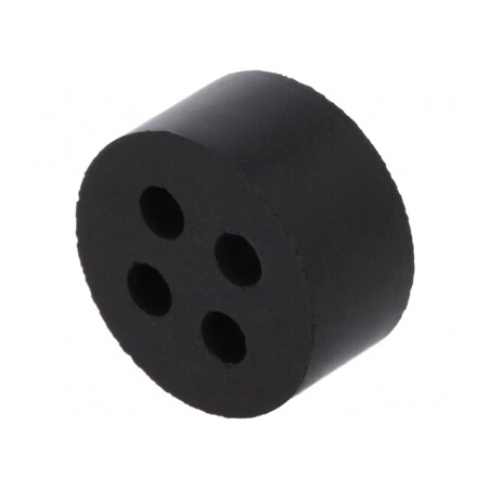 Insert Presetupă 3mm M20 IP54 Cauciuc NBR 4 Orificii | Electronic-mag.ro | Componente Electronice