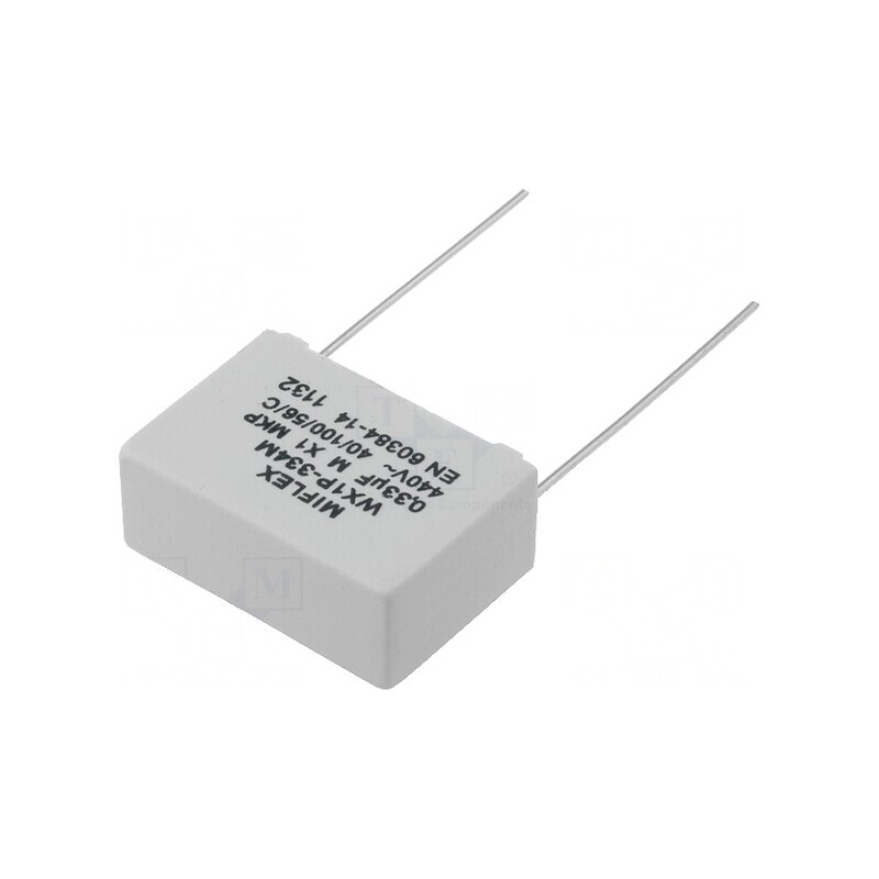Condensator cu Polipropilenă 330nF THT 26x18x10mm ±20% | Electronic-mag.ro | Componente Electronice