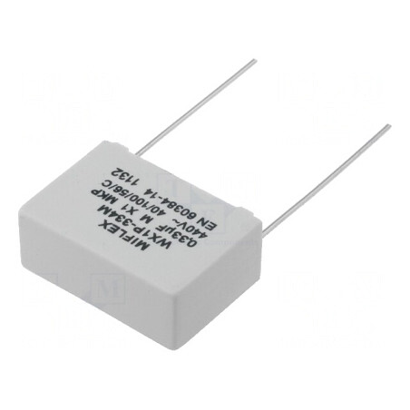 Condensator cu Polipropilenă 330nF THT 26x18x10mm ±20% | Electronic-mag.ro | Componente Electronice