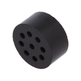 Insert Presetupă 2mm M20 IP54 Cauciuc NBR 9 Orificii | Electronic-mag.ro | Componente Electronice
