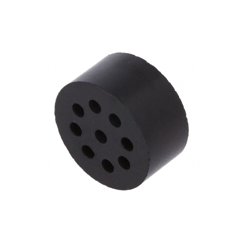 Insert Presetupă 2mm M20 IP54 Cauciuc NBR 9 Orificii | Electronic-mag.ro | Componente Electronice