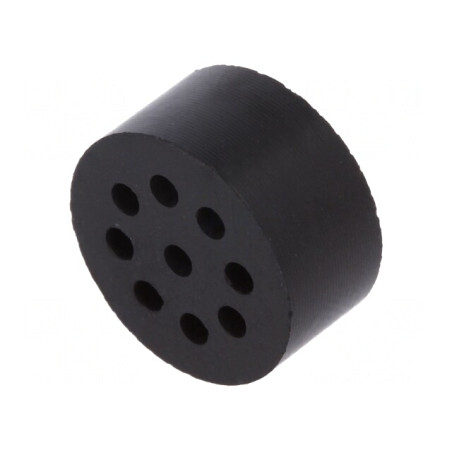 Insert Presetupă 2mm M20 IP54 Cauciuc NBR 9 Orificii | Electronic-mag.ro | Componente Electronice