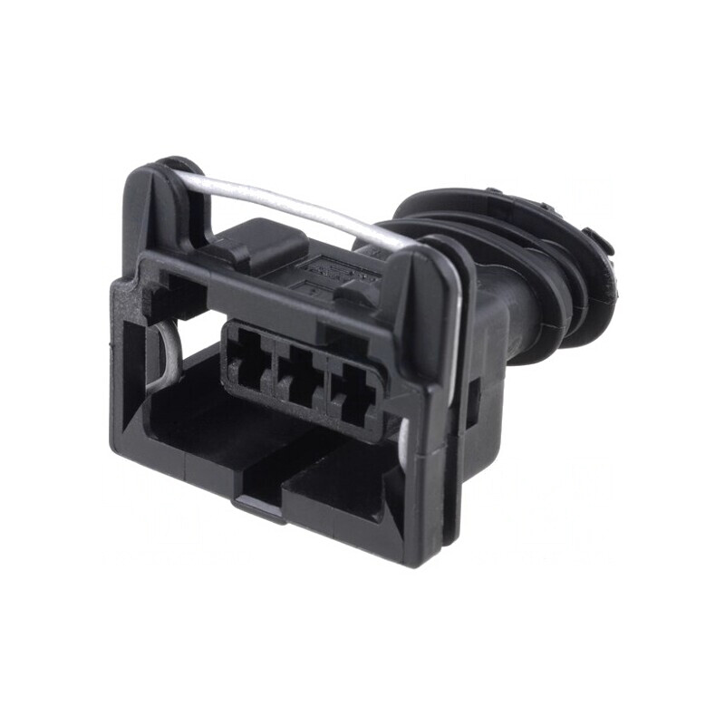 Conector JPT Mamă Automotivă 3 Pin Negru Pe Cablu | Electronic-mag.ro | Componente Electronice