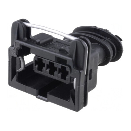 Conector JPT Mamă Automotivă 3 Pin Negru Pe Cablu | Electronic-mag.ro | Componente Electronice