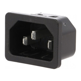 Conector Alimentare AC 10A 250VAC IEC 60320 | Electronic-mag.ro | Componente Electronice