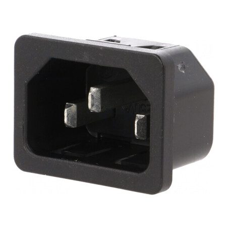 Conector Alimentare AC 10A 250VAC IEC 60320 | Electronic-mag.ro | Componente Electronice