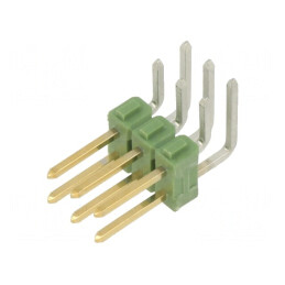 Conector pini 6 în unghi 90° AMPMODU MOD II | Electronic-mag.ro | Componente Electronice