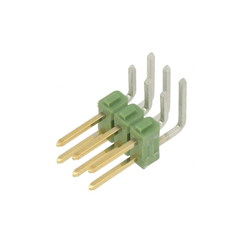 Conector pini 6 în unghi 90° AMPMODU MOD II | Electronic-mag.ro | Componente Electronice