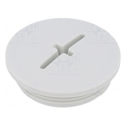 Capac de protecție poliamidă gri deschis IP56 M32 1.5 8mm | Electronic-mag.ro | Componente Electronice