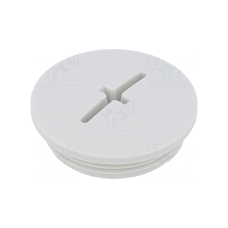 Capac de protecție poliamidă gri deschis IP56 M32 1.5 8mm | Electronic-mag.ro | Componente Electronice