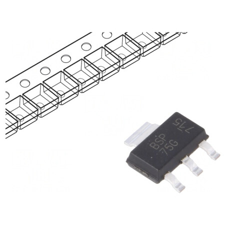 Power Switch Low-Side 1.6A N-Channel SMD SOT223 | Electronic-mag.ro | Componente Electronice