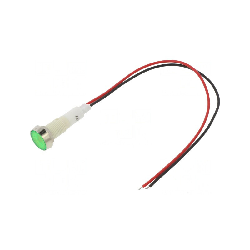Lampă LED Control Verde 12V Ø10mm Plastic | Electronic-mag.ro | Componente Electronice