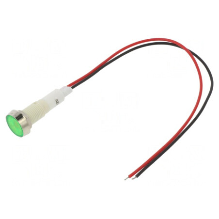 Lampă LED Control Verde 12V Ø10mm Plastic | Electronic-mag.ro | Componente Electronice