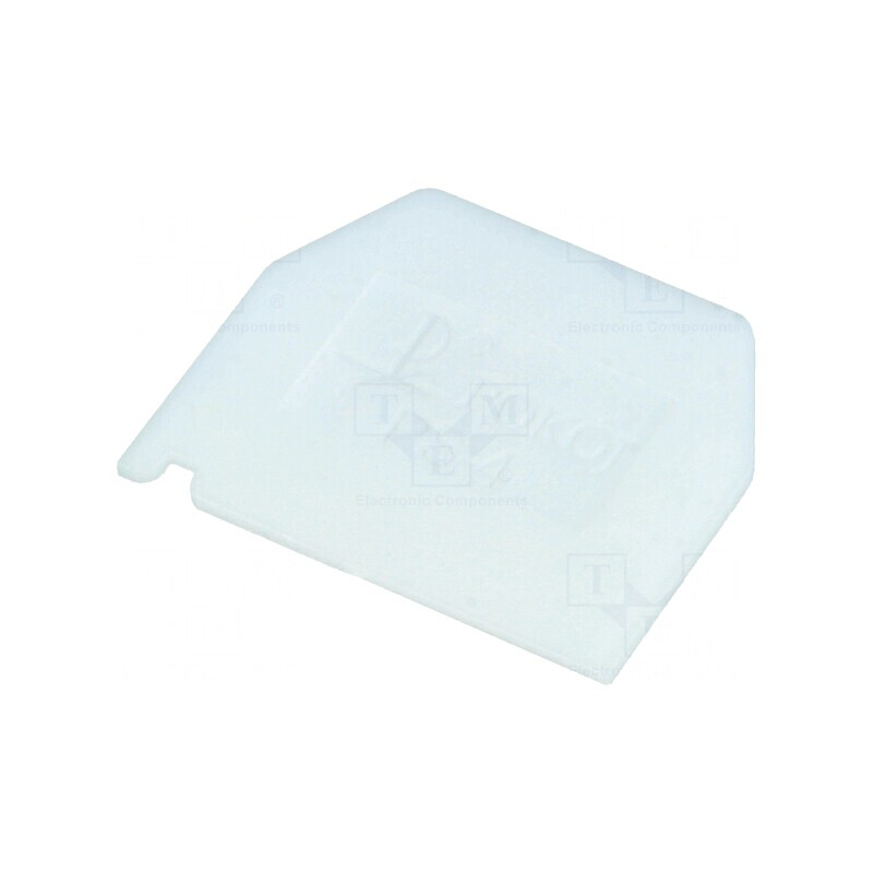 Placă extremitate albă poliamidă 1mm | Electronic-mag.ro | Componente Electronice
