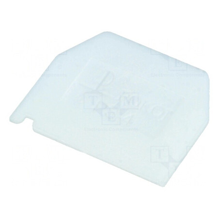 Placă extremitate albă poliamidă 1mm | Electronic-mag.ro | Componente Electronice